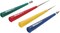 The Beadsmith 4-Piece Diamond Tipped Bead Reamer Set, Color Coded Plastic Handles, Remove Burrs, Enlarge Holes, Smooth Edges